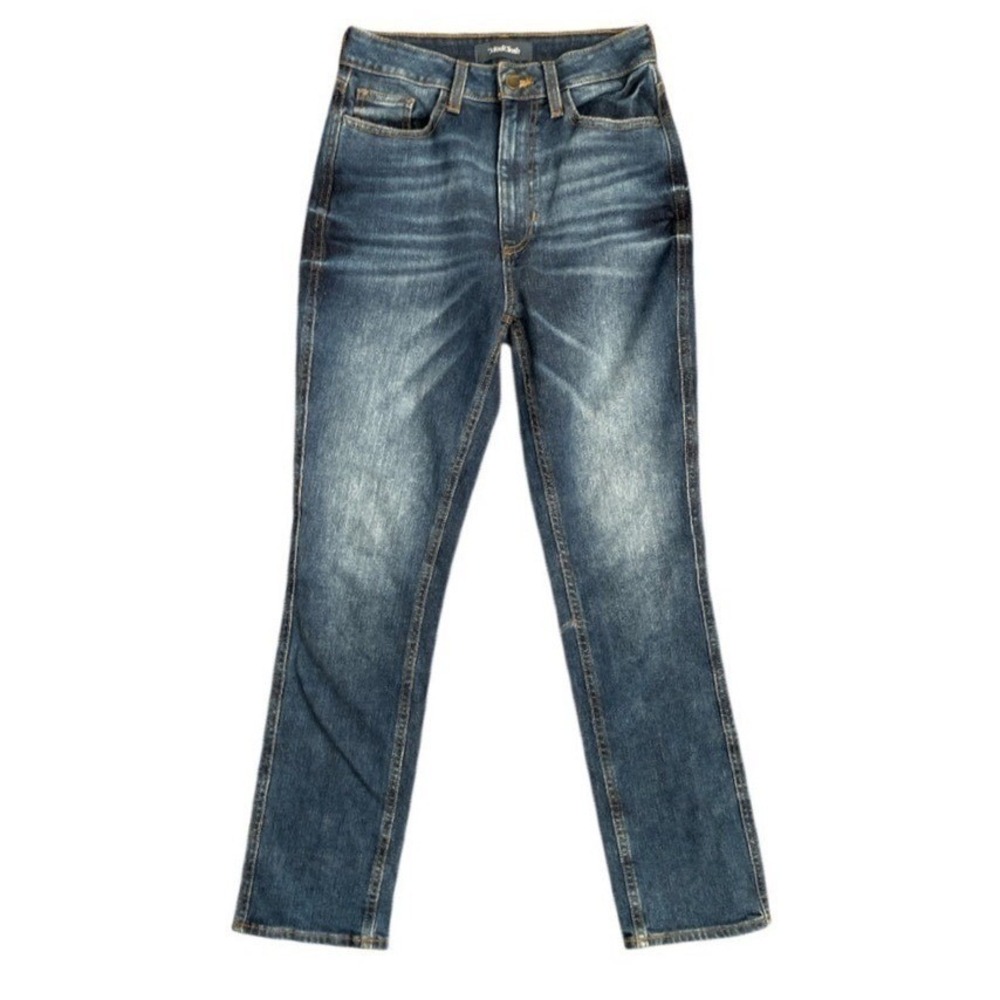 ModCloth The Boysh Straight Jeans‎ Women 26 Blue Dark Wash Seamed Back MSMC-0001